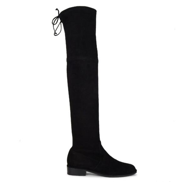 Stuart Weitzman Lowland Boot in Black Suede